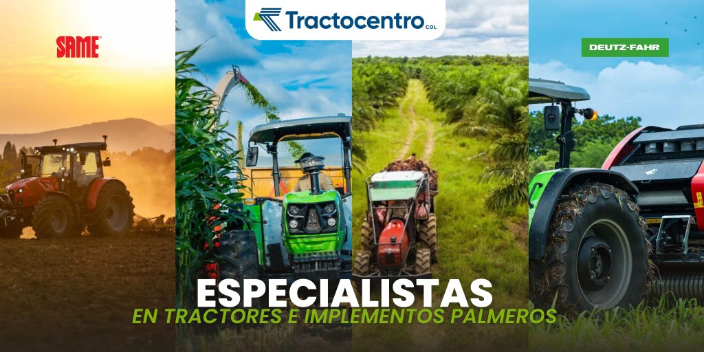 Banner de Tractocentro: Especialistas en tractores SAME y Deutz-Fahr e implementos para cultivo de palma de aceite.